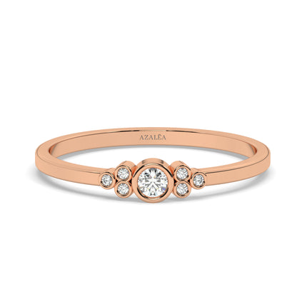 Diamond Bezel Stacking Ring