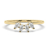 Pear Diamond Wedding Band