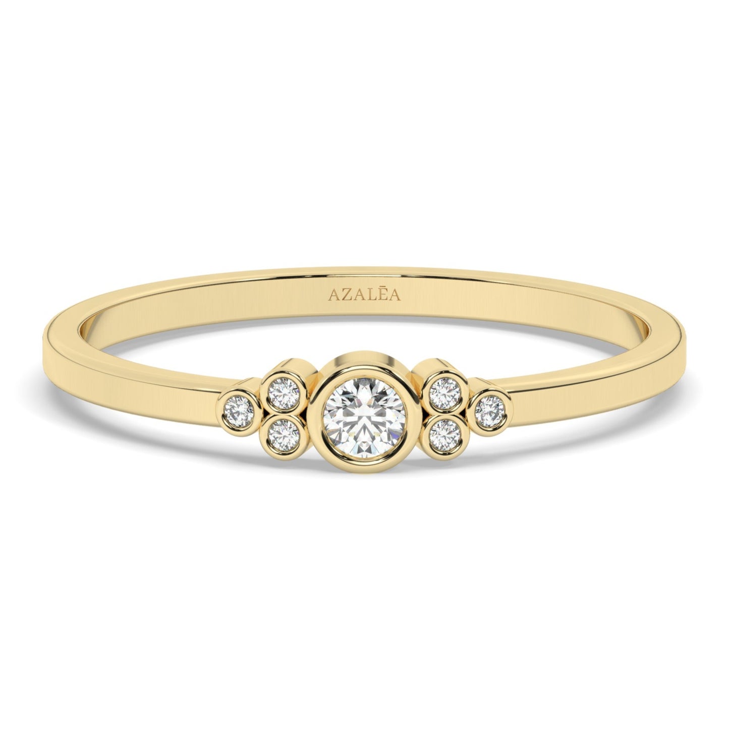 Diamond Bezel Stacking Ring