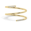Spiral Cuff Diamond Ring