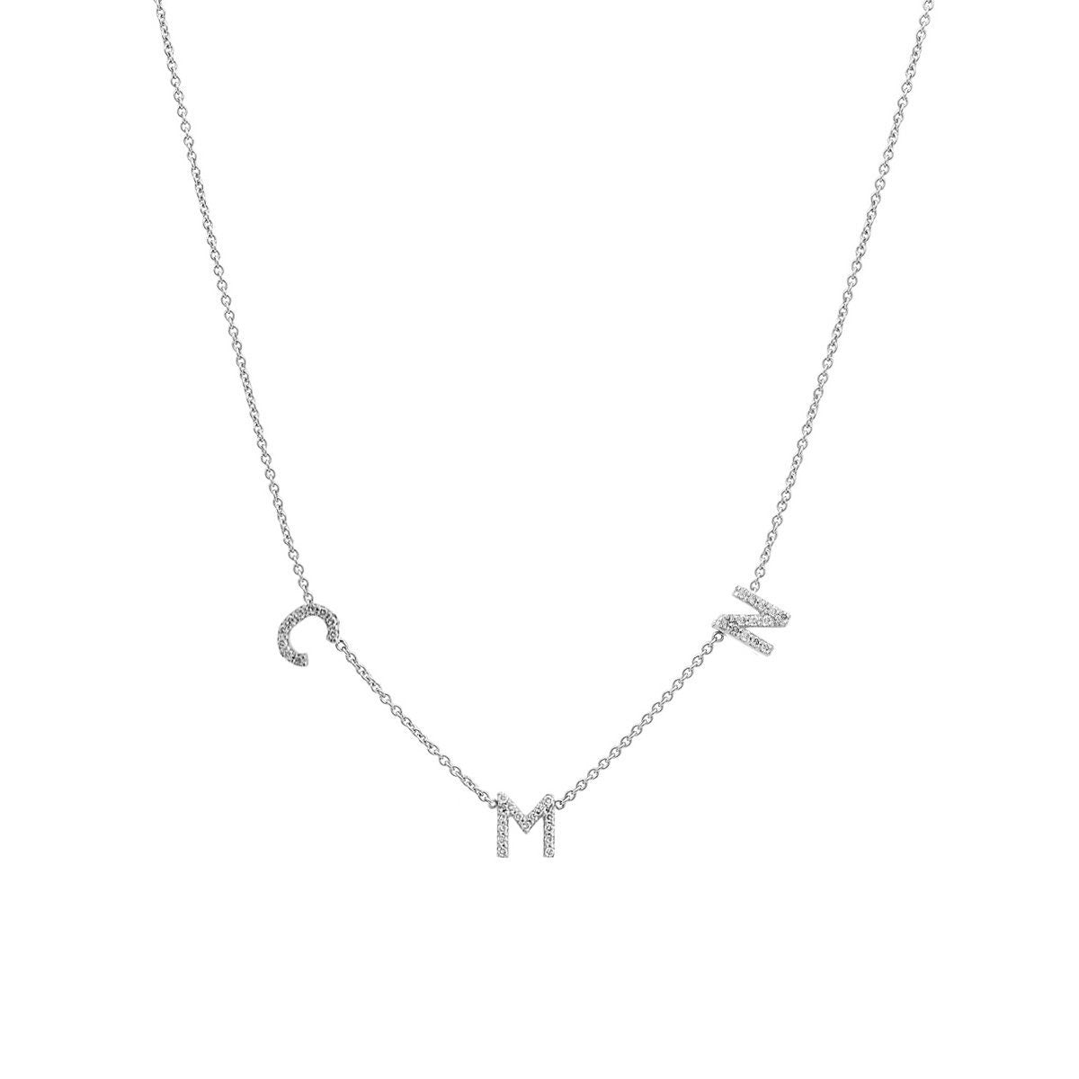 Diamond Initial Necklace