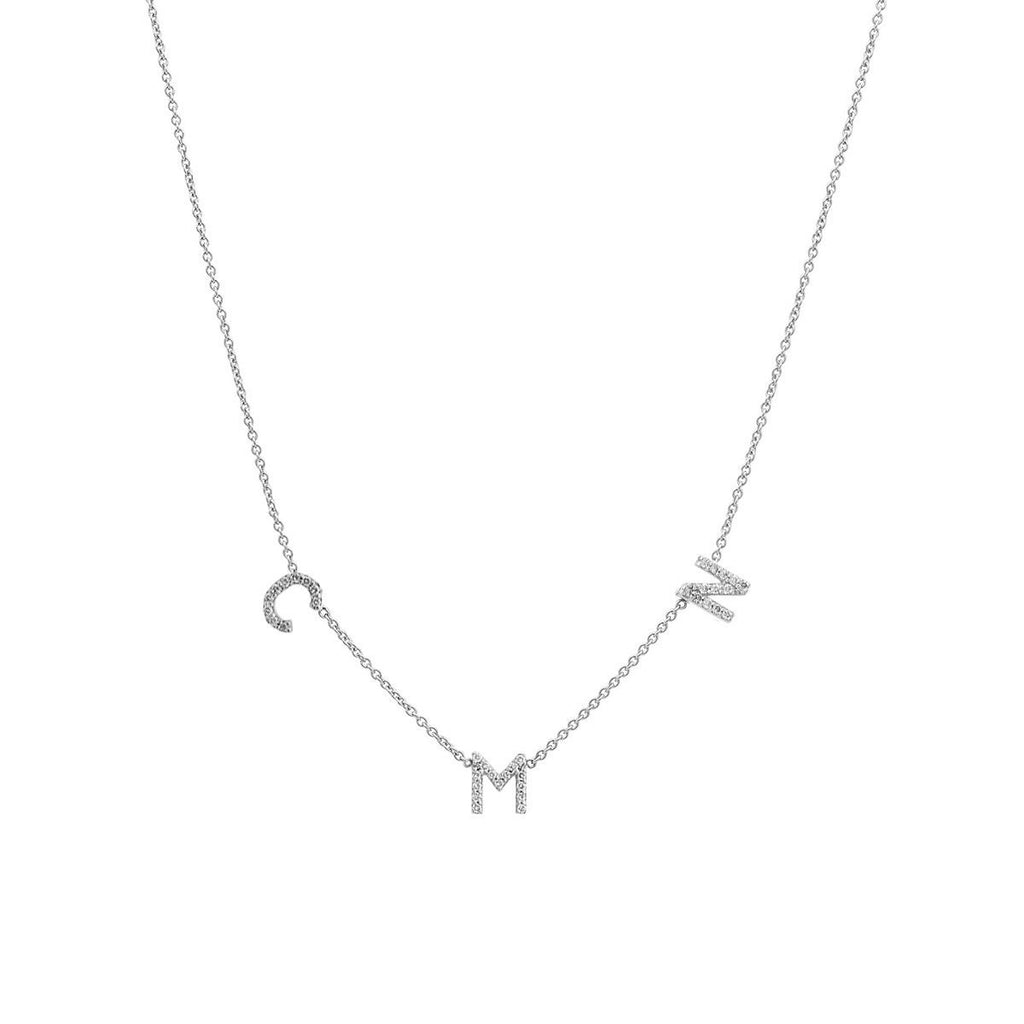 Diamond Initial Necklace
