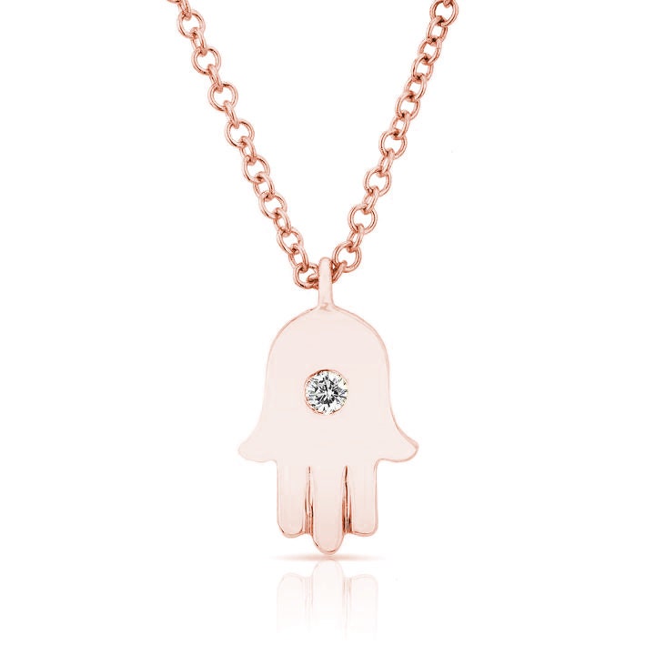 Diamond Hamsa Necklace