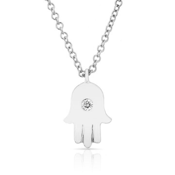 Diamond Hamsa Necklace