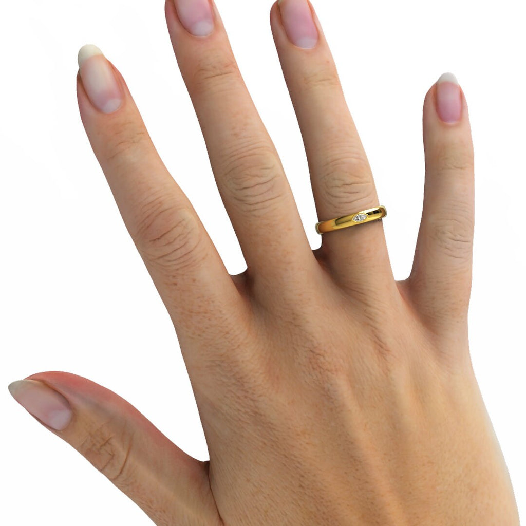 Diamond Bezel Stacking Ring / 14k Gold Marquise Diamond Wedding Band / Teardrop Engagement Ring / Diamond Wedding Band / Diamond Gift Idea