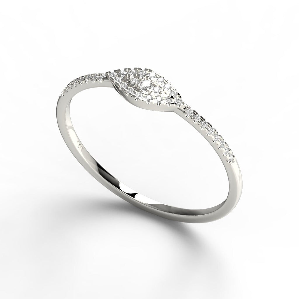 Diamond Evil Eye Ring