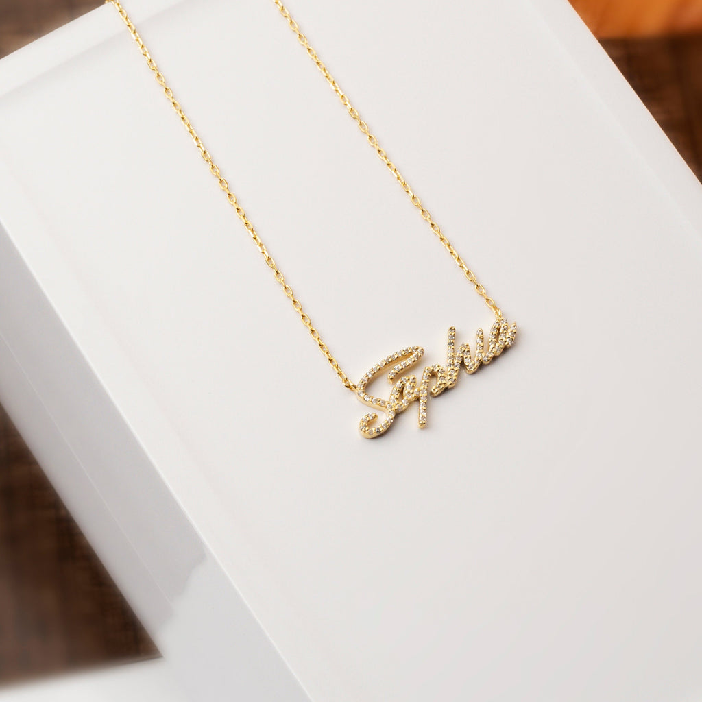 Diamond Name Necklace