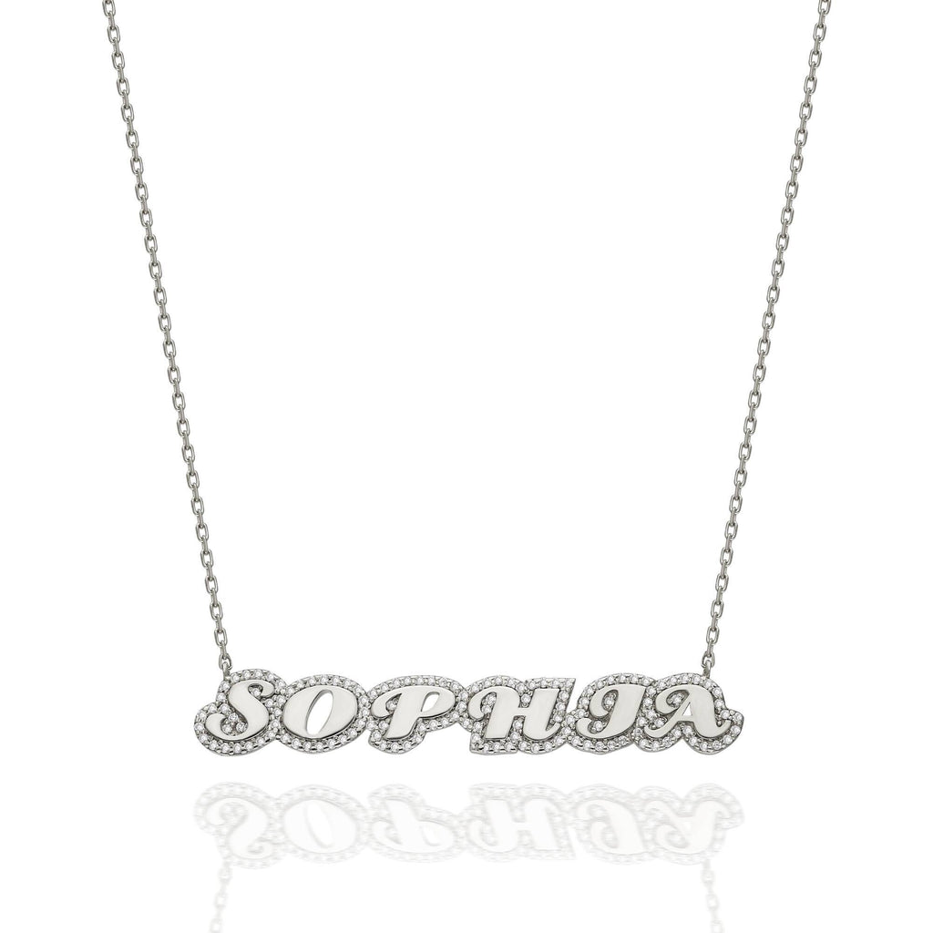Personalized Diamond Name Necklace