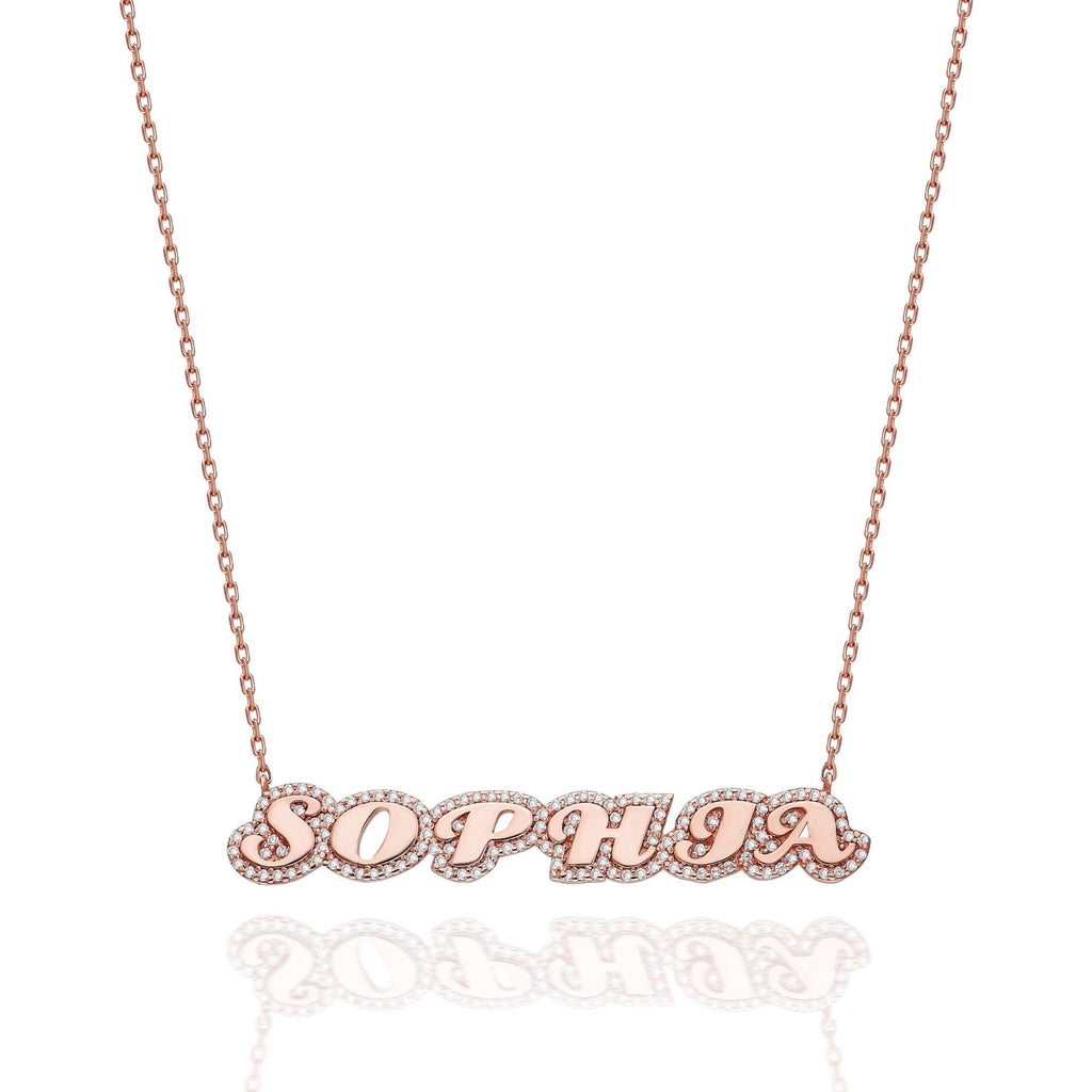 Personalized Diamond Name Necklace
