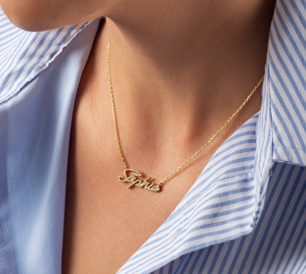 Diamond Name Necklace