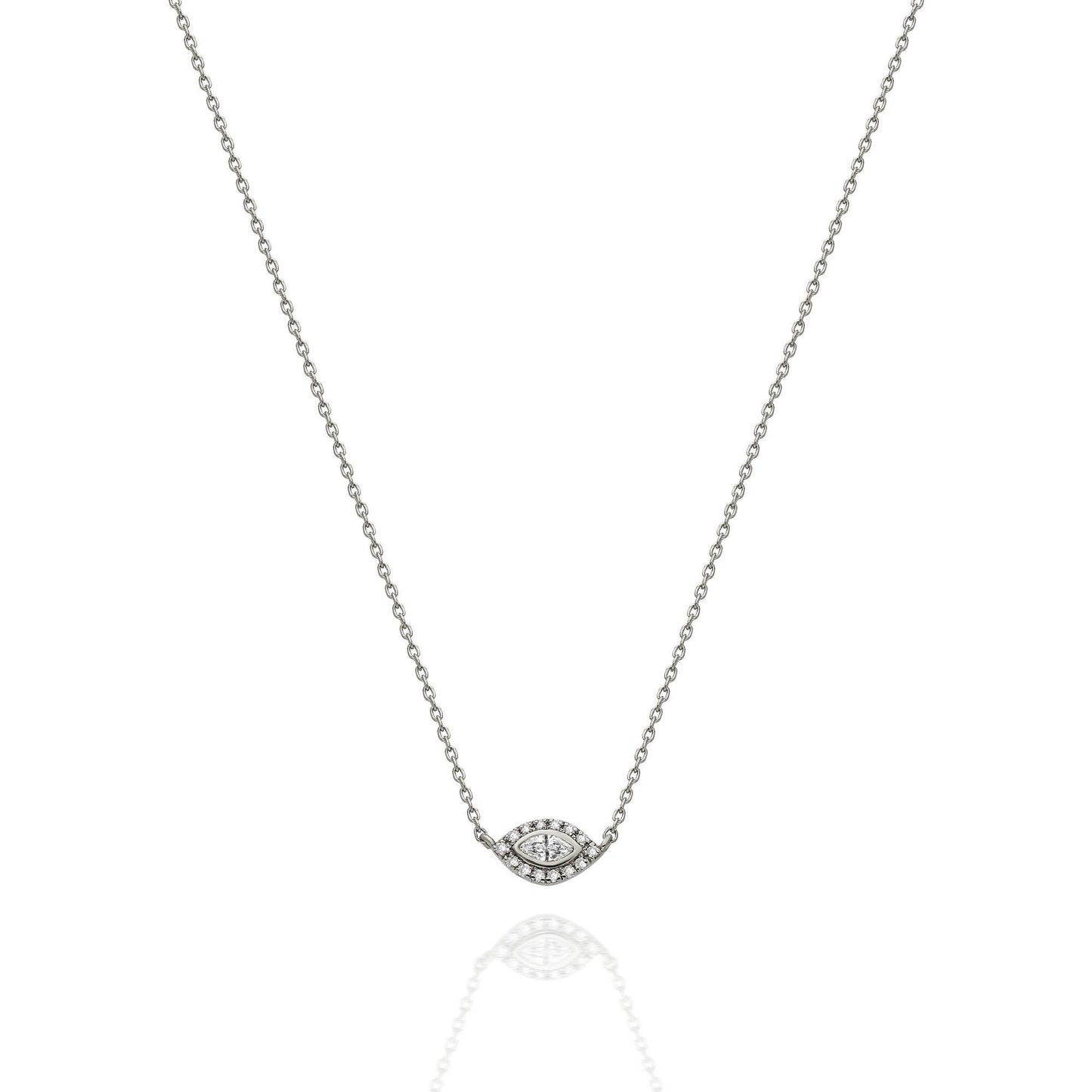 Diamond Evil Eye Necklace