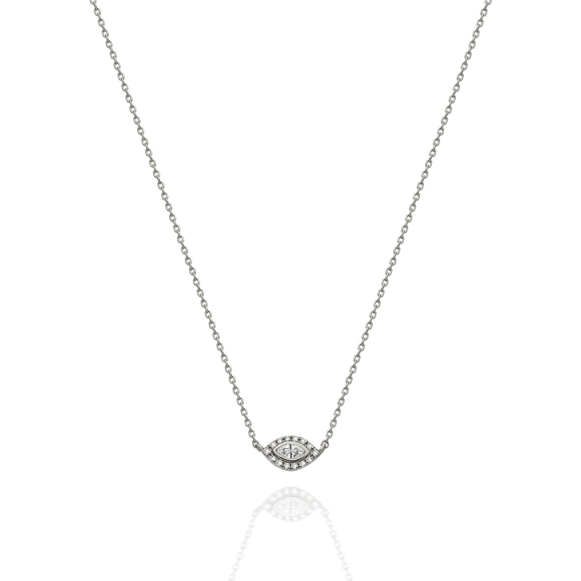 Diamond Evil Eye Necklace