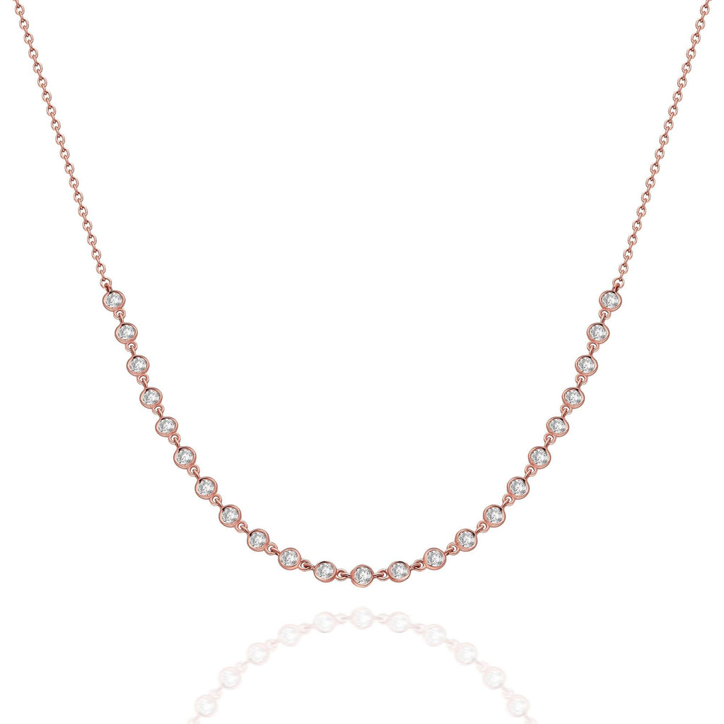 Diamond By the Yard Station Necklace
