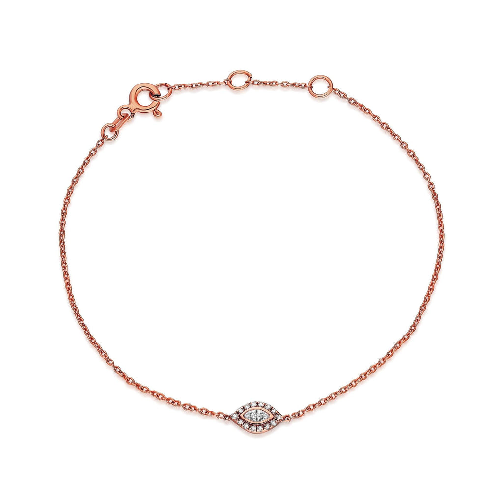 Diamond Evil Eye Bracelet