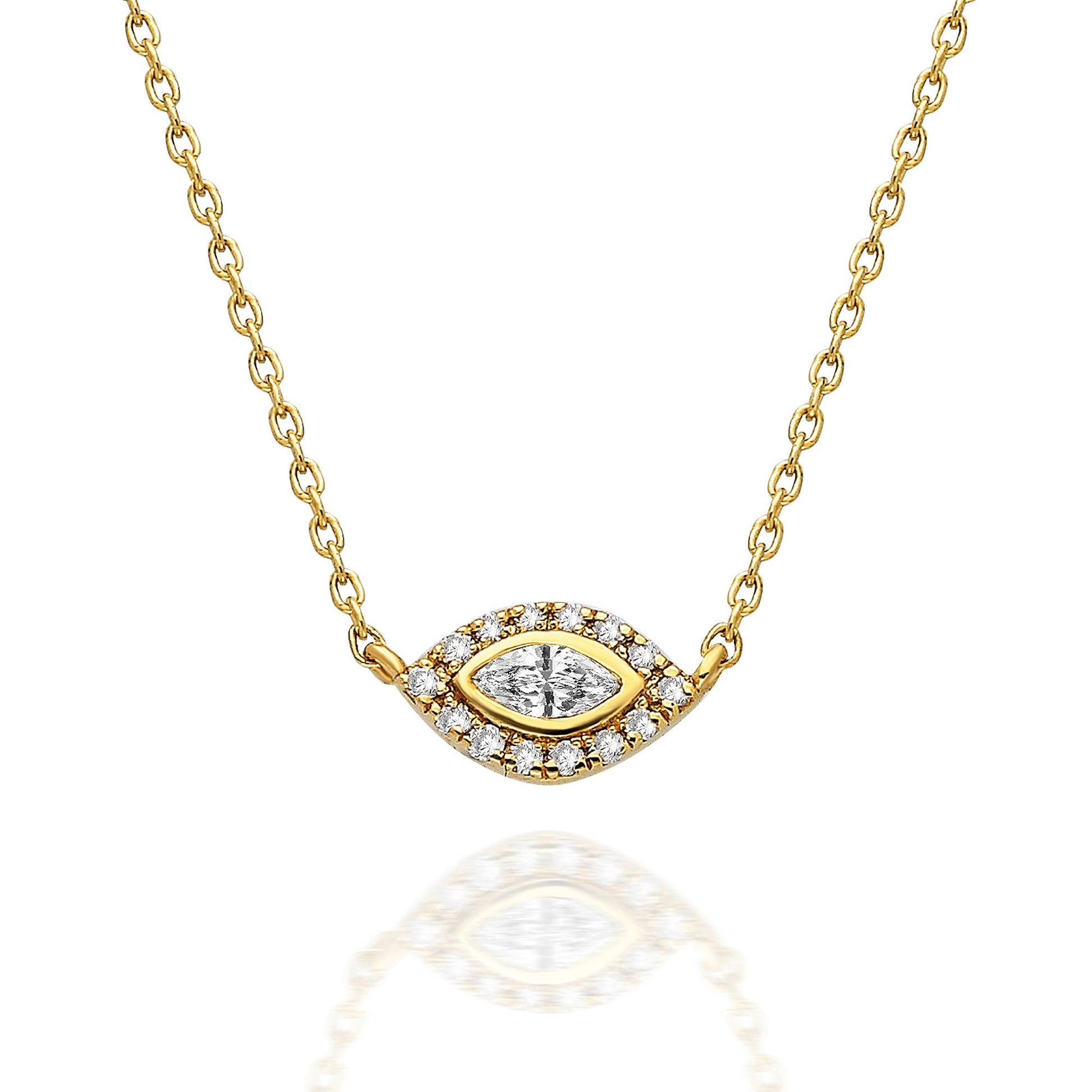 Diamond Evil Eye Necklace