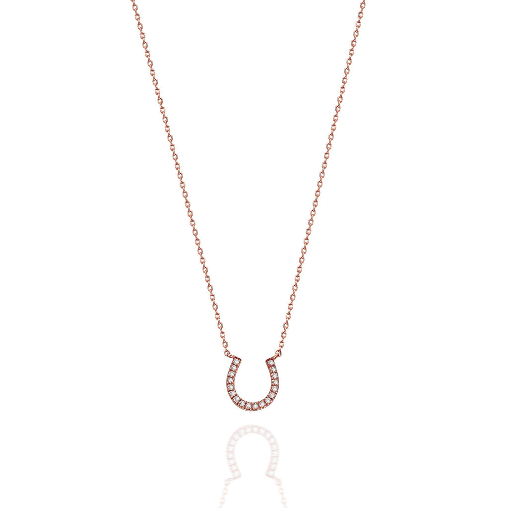 Diamond Horseshoe Necklace