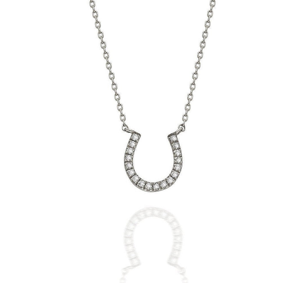 Diamond Horseshoe Necklace