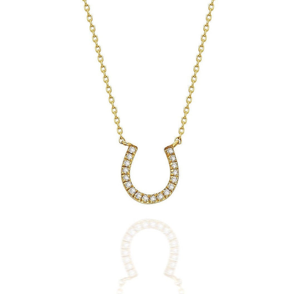 Diamond Horseshoe Necklace