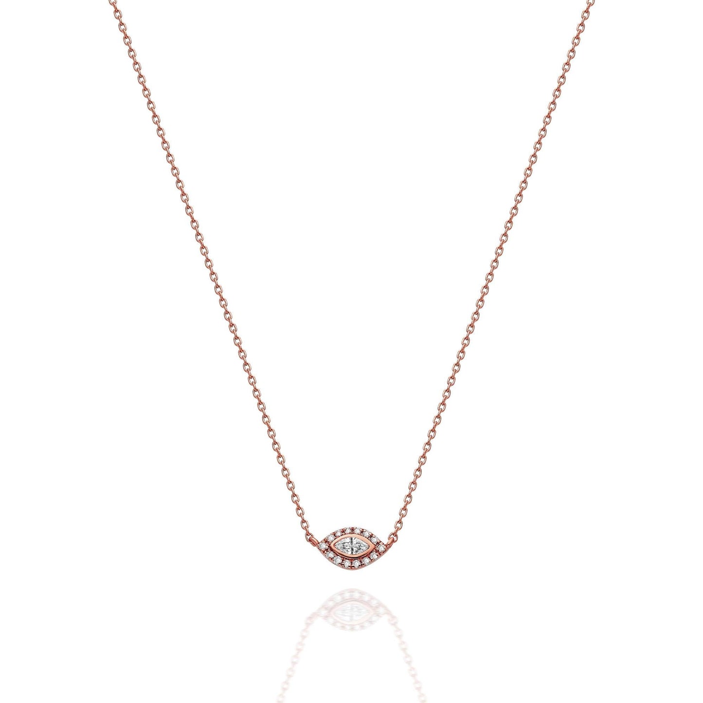 Diamond Evil Eye Necklace