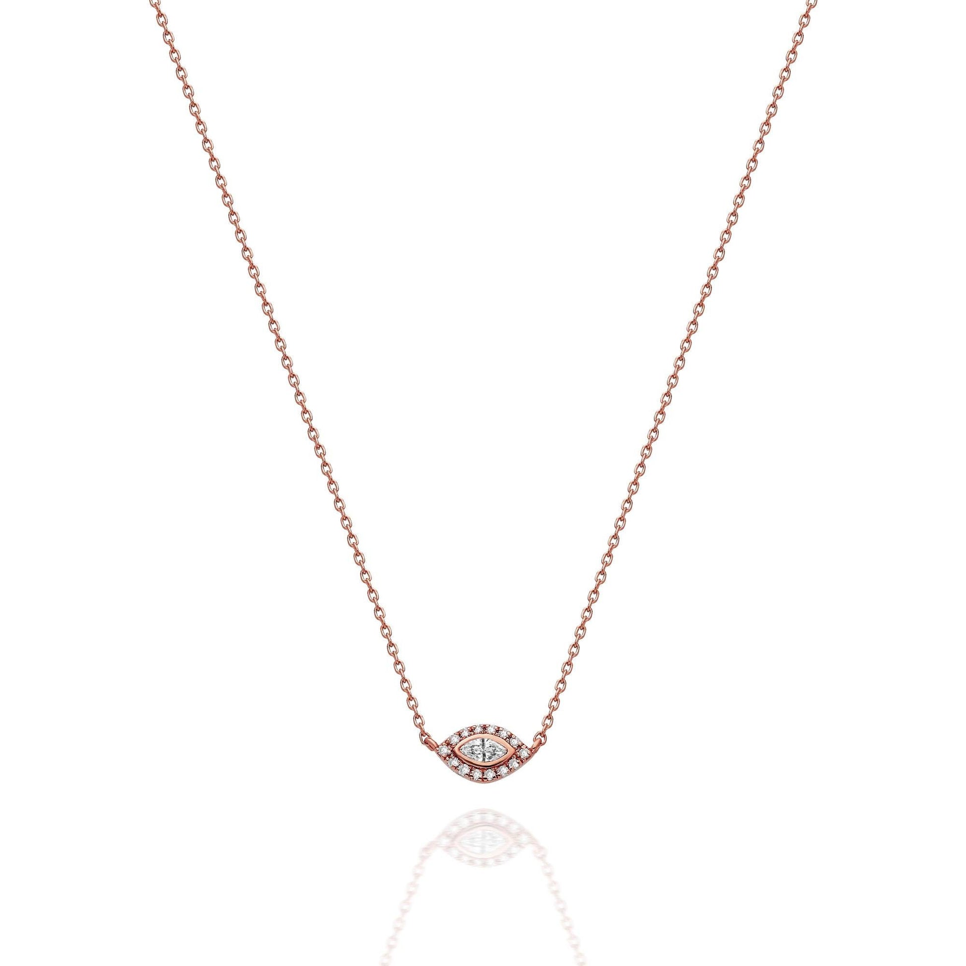 Diamond Evil Eye Necklace
