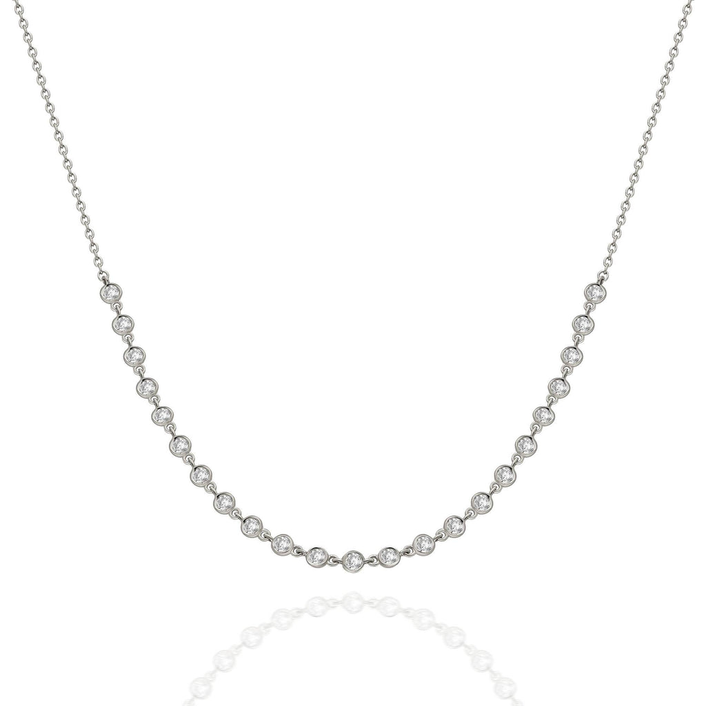 Diamond By the Yard Station Necklace