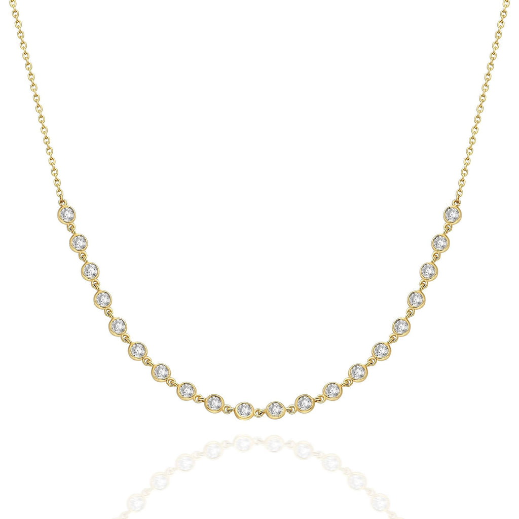 Diamond By the Yard Station Necklace