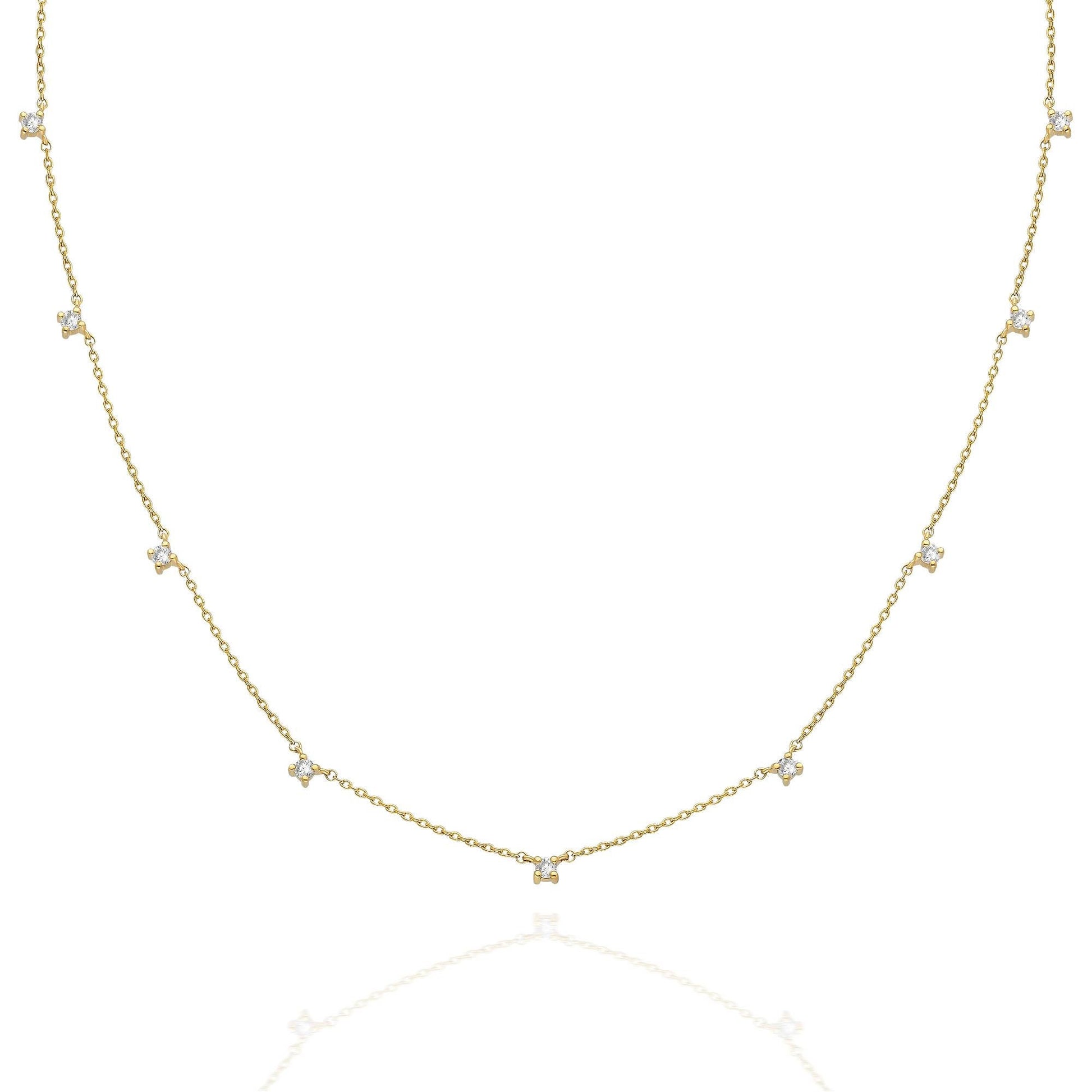 Diamond Station Necklace