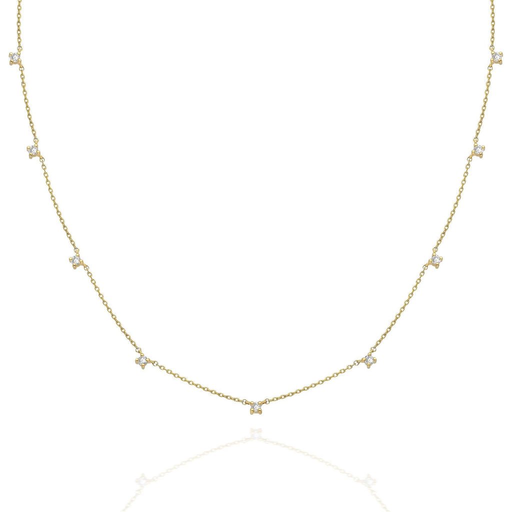 Diamond Station Necklace