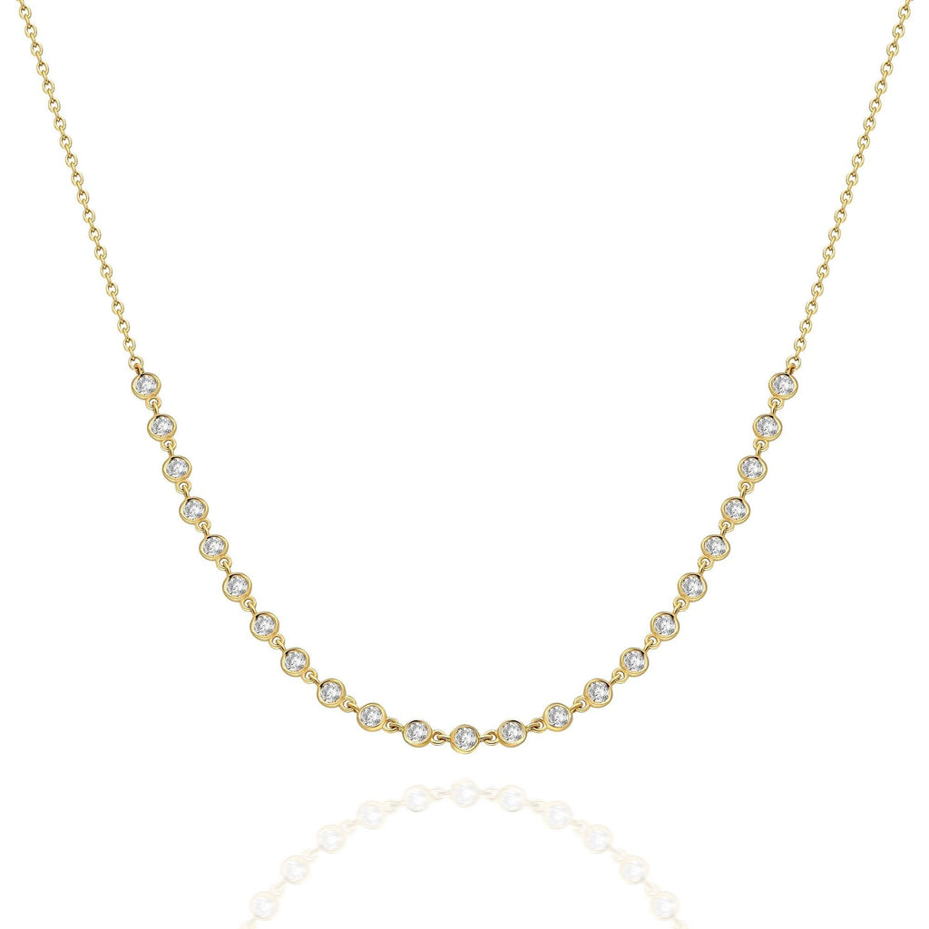 Diamond By the Yard Station Necklace