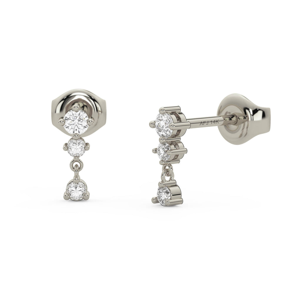 Diamond Dangling Earrings