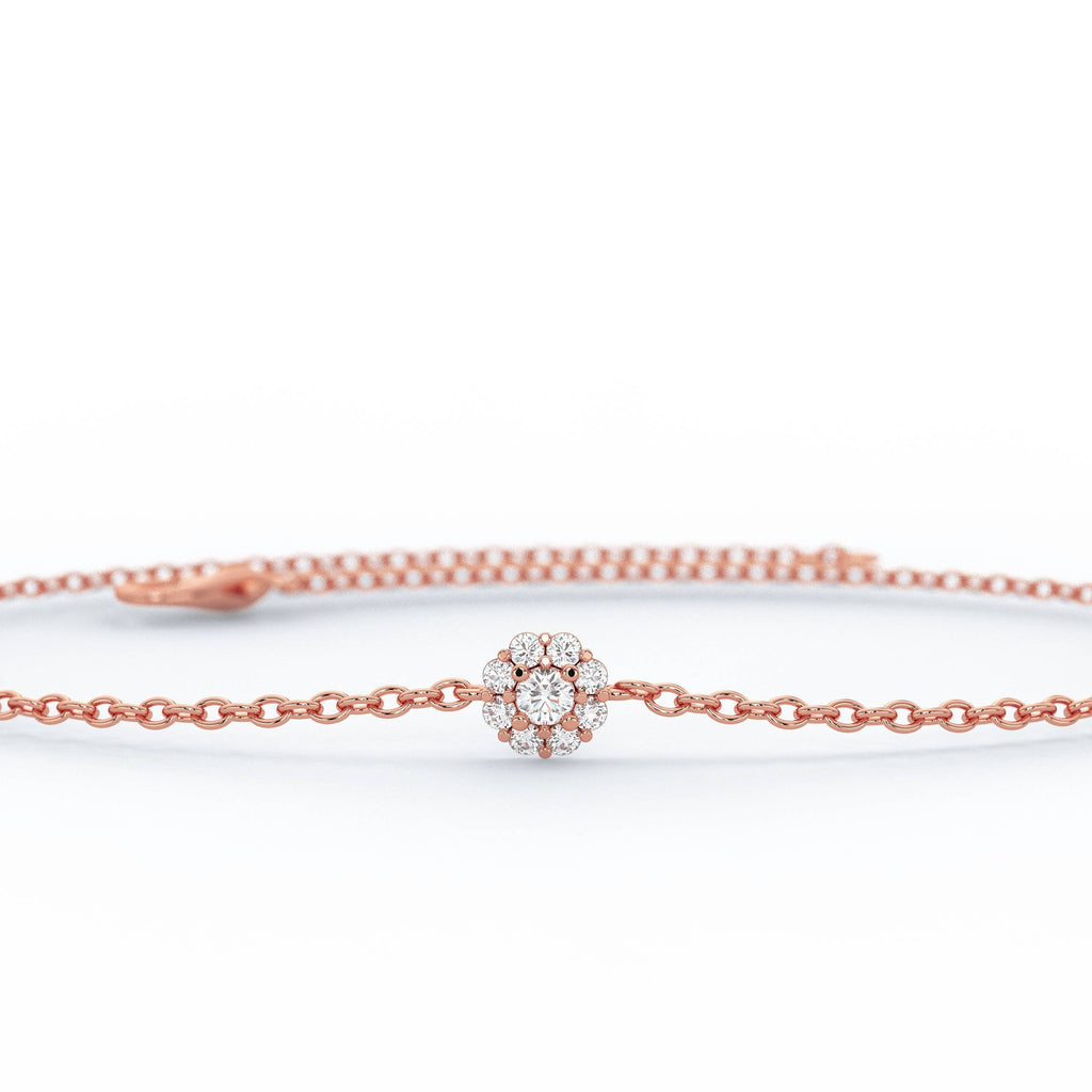 Diamond Halo Bracelet