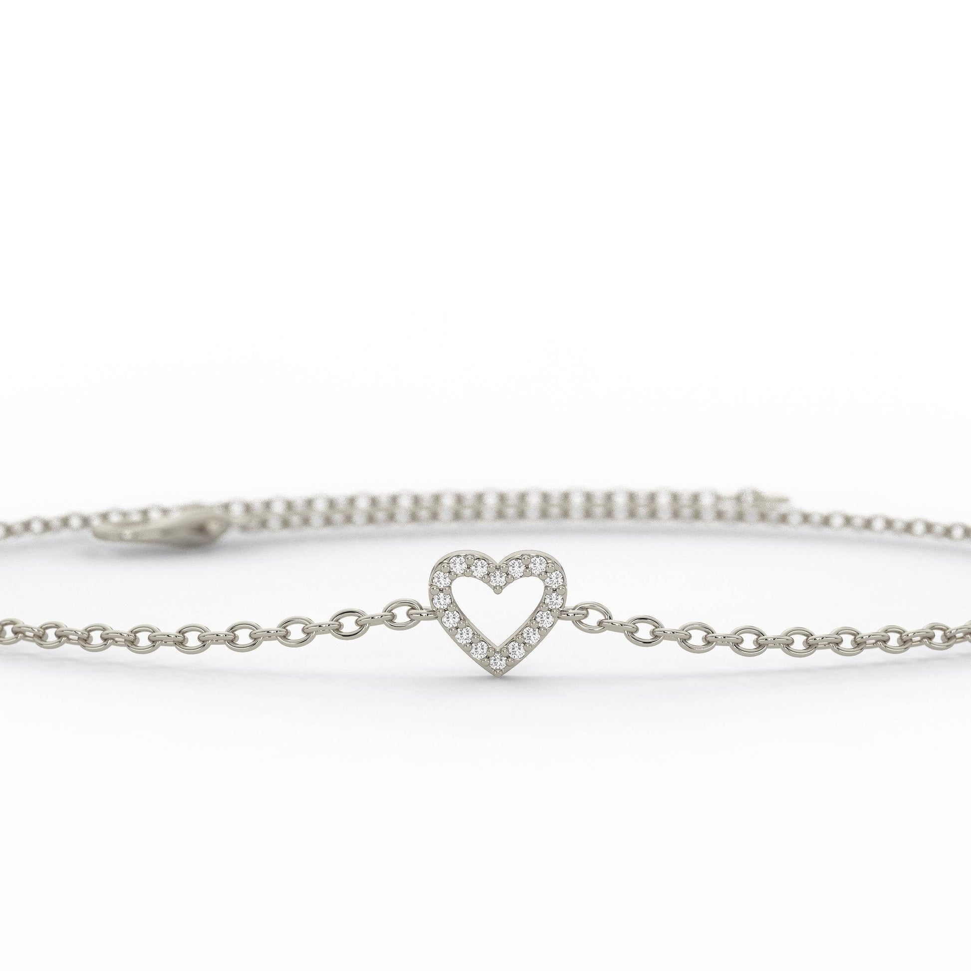 Diamond Heart Bracelet