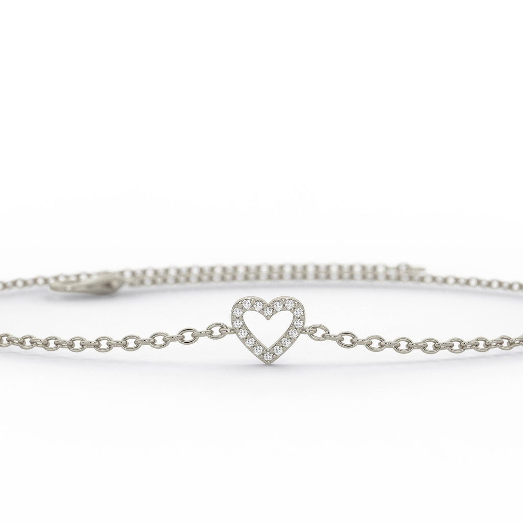 Diamond Heart Bracelet