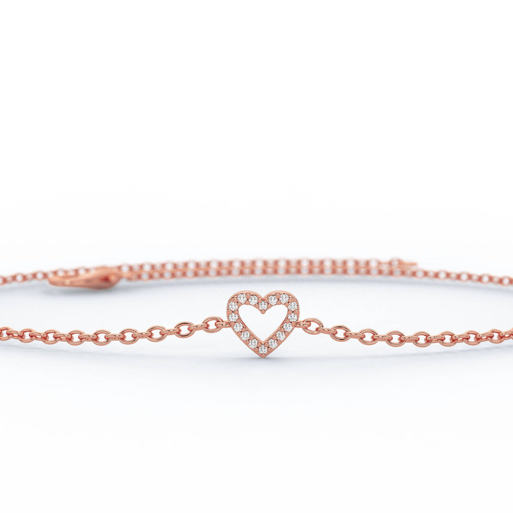 Diamond Heart Bracelet
