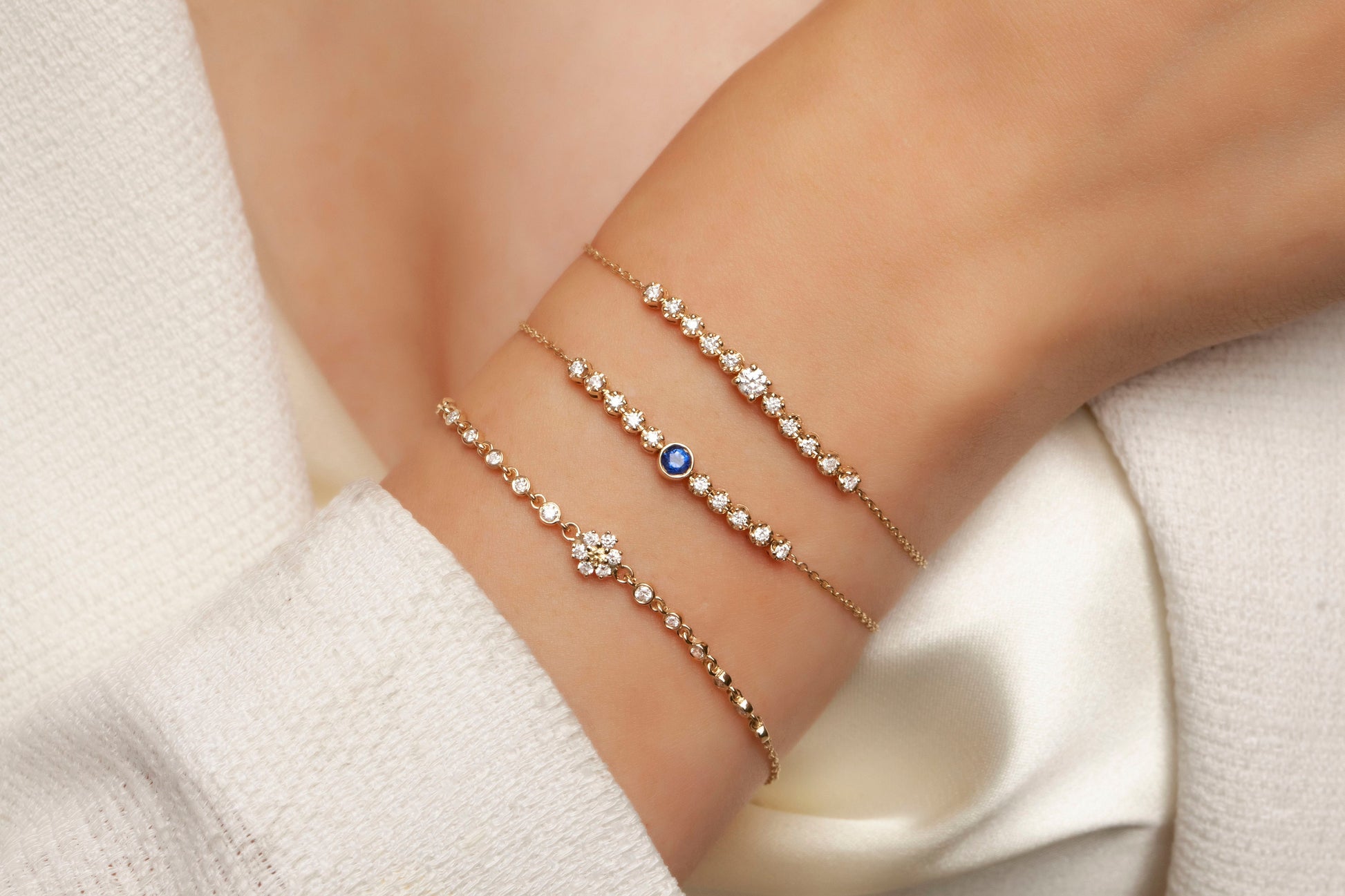 Diamond Bolo Tennis Bracelet / Diamond Bolo Bracelet / Dainty Diamond Bracelet / Holiday Gift / Birthday