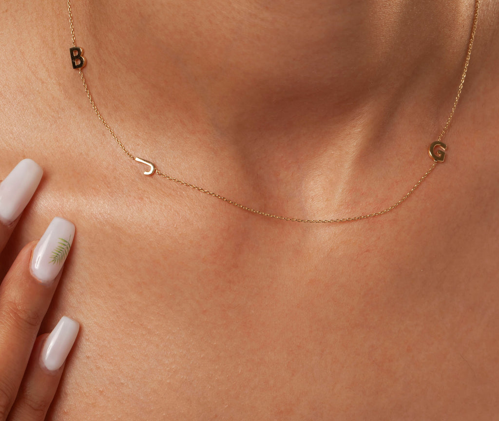 Gold Initial Necklace