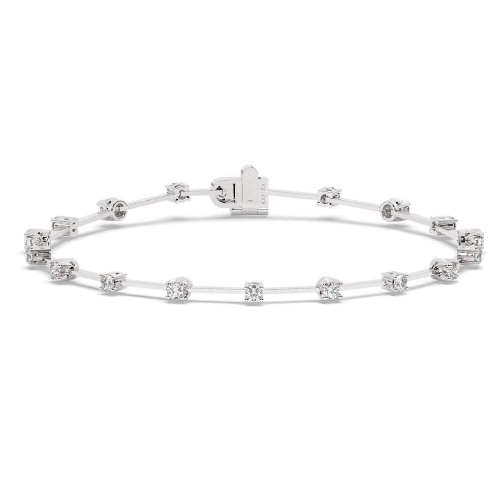 Diamond Spaced out Tennis Bracelet