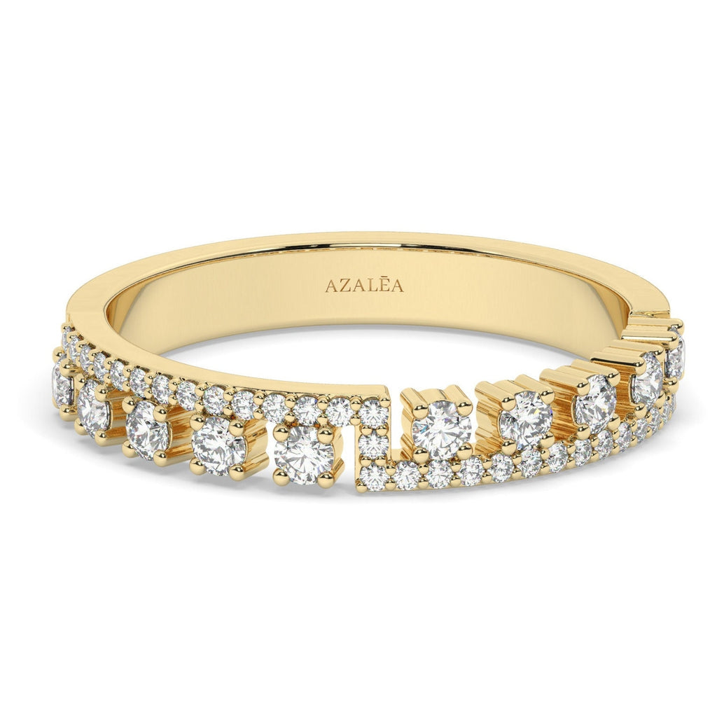 Diamond Half Eternity Wedding Band