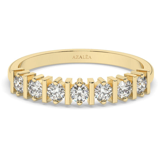 Half Eternity Diamond Wedding Band