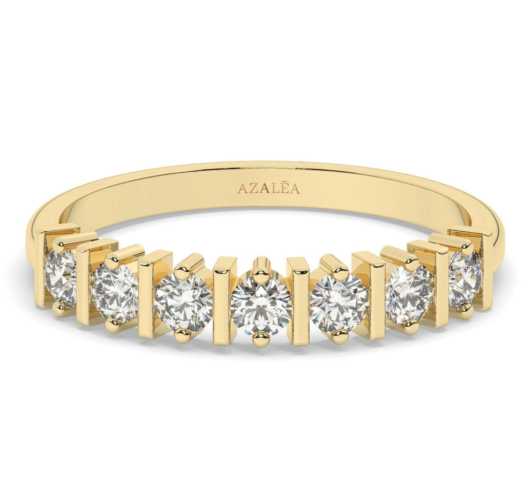 Half Eternity Diamond Wedding Band