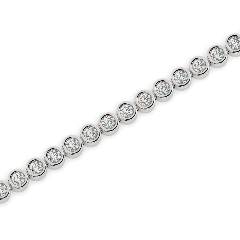 Bezel Set Diamond Tennis Bracelet