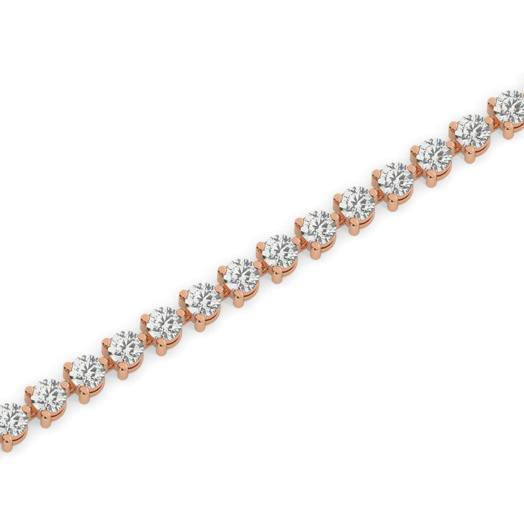 Three Prong Diamond Tennis Bracelet / 1.3 - 4.3 ct Diamond Tennis Bracelet
