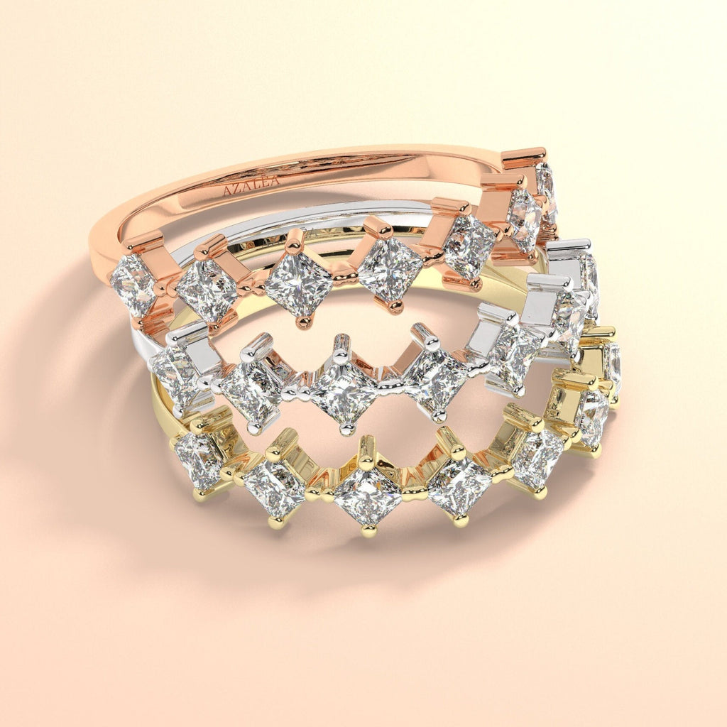 Princess Diamond Wedding Ring