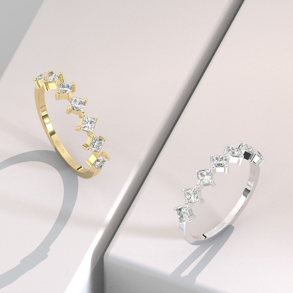 Princess Diamond Wedding Ring