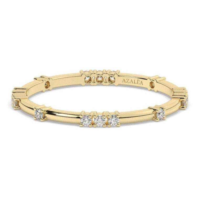 Round Diamond Eternity Band