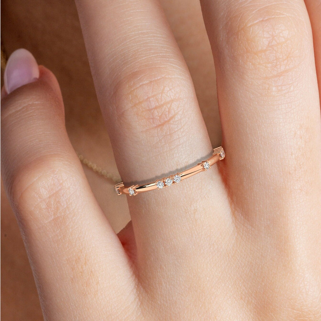 Round Diamond Eternity Band