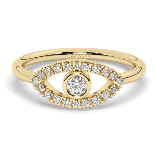 Diamond Evil Eye Ring