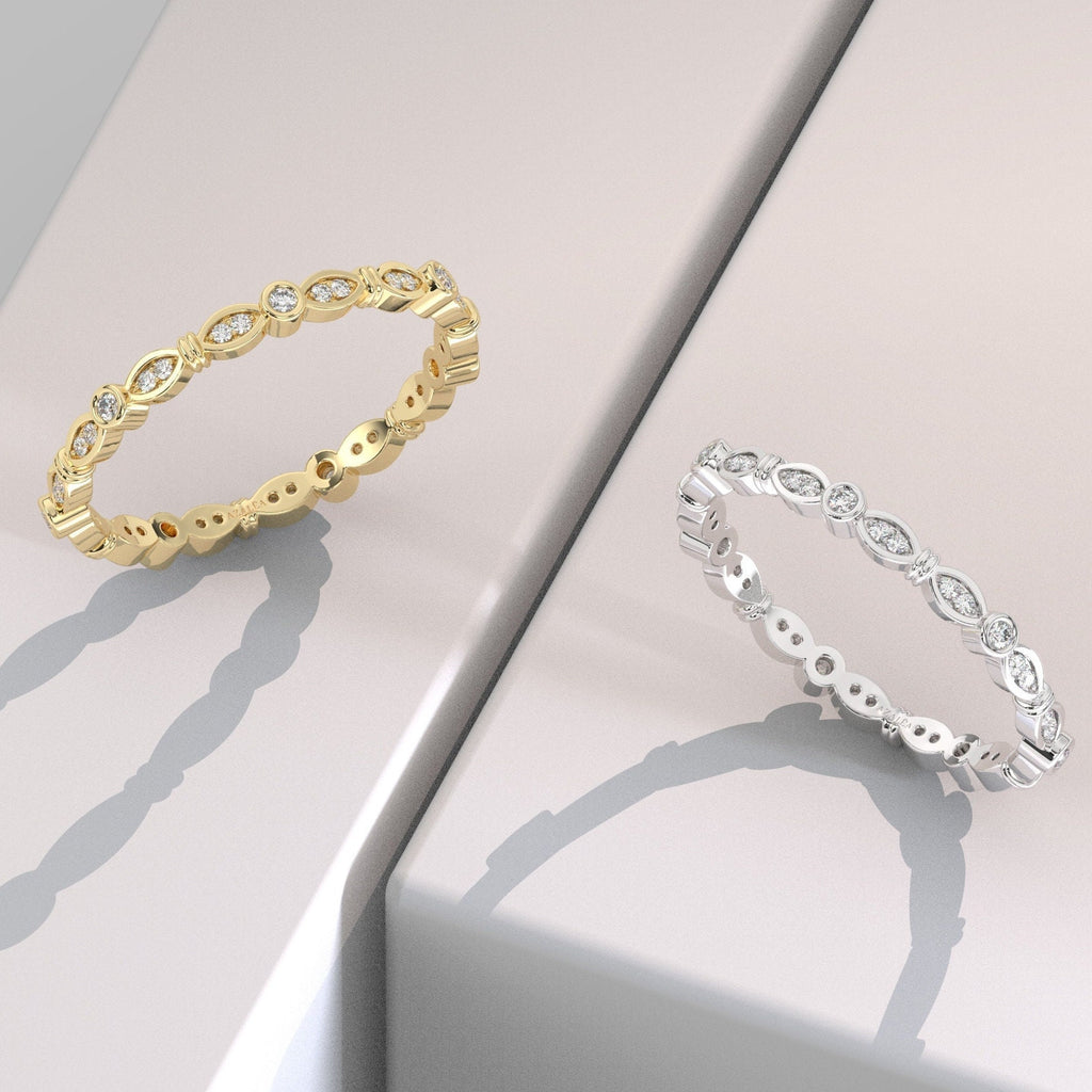 Bezel Diamond Eternity Band