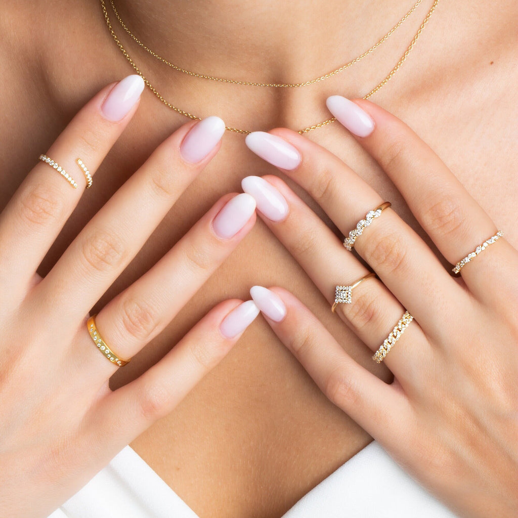 Diamond Spiral Cuff Ring / 14k Gold Spiral Diamond Cuff Ring / Anniversary Ring / Wedding Band / Stacking Ring / Bridal Gift / Birthday Gift