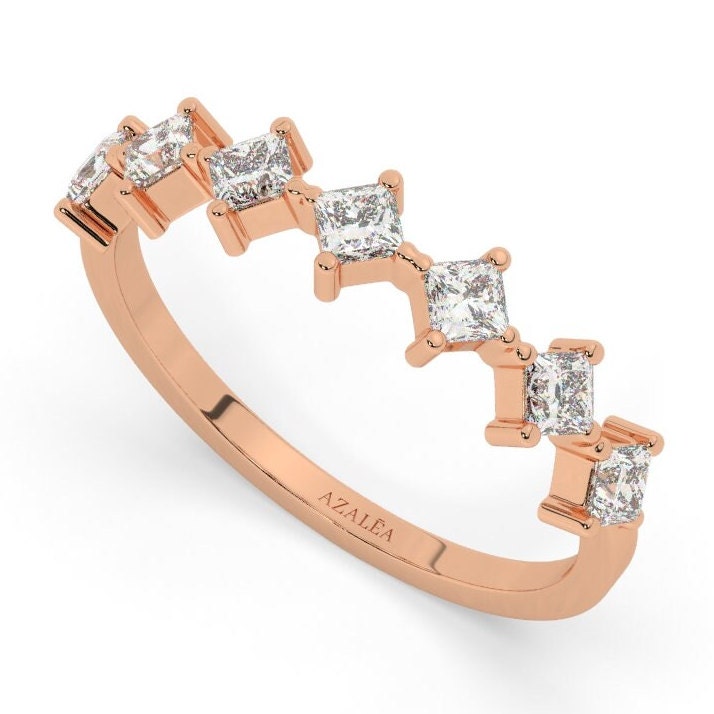 Princess Diamond Wedding Ring